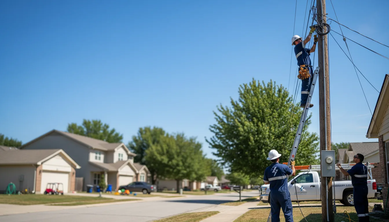 Residential electrician providing installation services in Hebron, IN